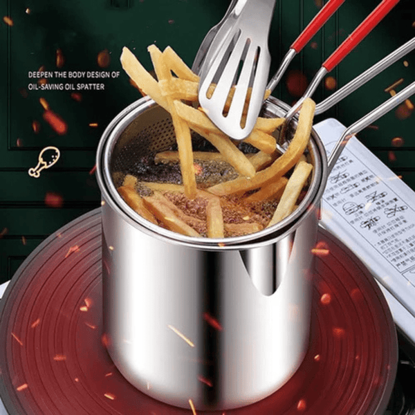 Deep Frying Pot Stainless Steel - AlifdukanAlifdukan types here :)