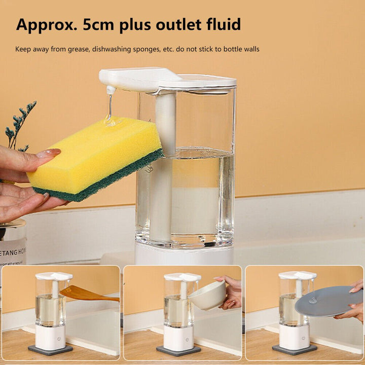 Detergent Dispenser Multifunctional Automatic Soap Dispenser Kitchen Accessories - AlifdukanAlifdukan types here :)