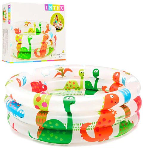 Dinosaur 3 Ring Baby Pool ( 24" D x 8 " H ) - AlifdukanAlifdukan types here :)