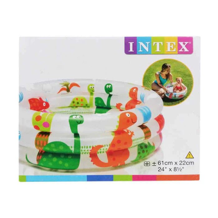 Dinosaur 3 Ring Baby Pool ( 24" D x 8 " H ) - AlifdukanAlifdukan types here :)