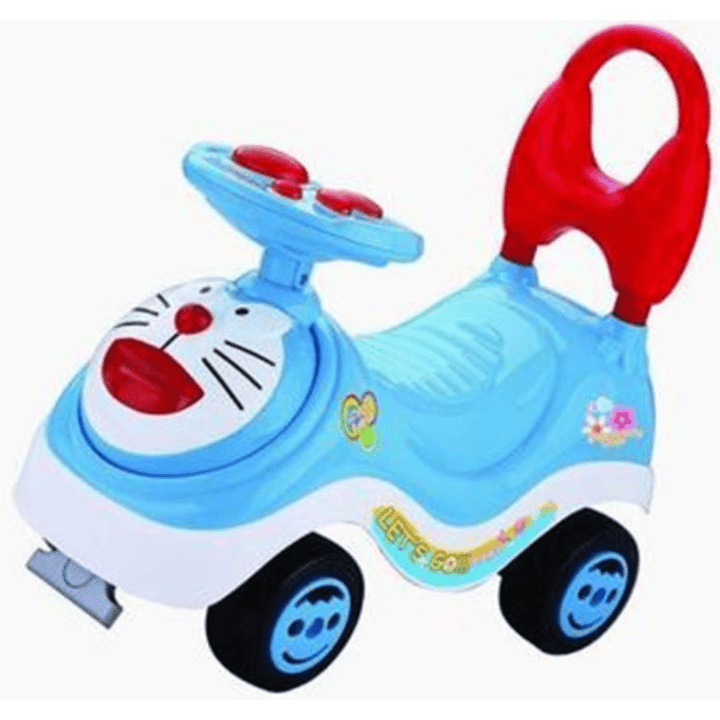 DORAEMON RIDE ON CAR,W/MUSIC STEERING WHEEL,BOX - AlifdukanAlifdukan types here :)