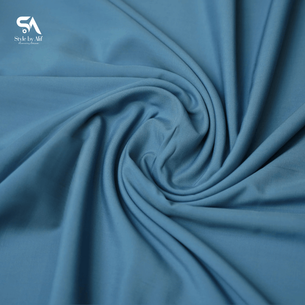 Dusty Blue Washing Wear Fabric – Soft & Elegant Material - Alifdukanstylebyalif types here :)