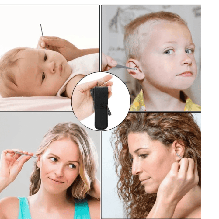 Ear Wax Cleaning Kit, 6 Pcs Ear Pick Tools, Wax Removal Kit, Ear Cleaning Tool Set, Spring Earwax Cleaner Tool for Children and Adult Multicolor - AlifdukanAlifdukan types here :)