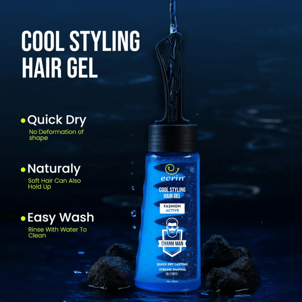 ECRIN Cool Styling Hair Gel with Active Collagen – The Ultimate 24 - Hour Hold for All Hair Types - AlifdukanAlifdukan types here :)