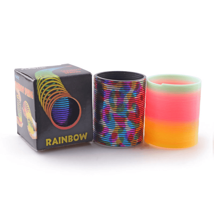 Educational Folding Colorful Antistress Magic Spring Rainbow Circle Toy Spring - AlifdukanAlifdukan types here :)