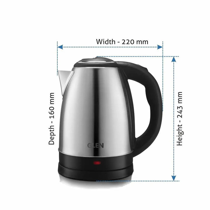 Electric Kettle Stainless Steel Body With 2.0 Liter Capacity, Automatic Turn Off Technology Electric Cattle Premium Quality & Polished Body Kettle - AlifdukanAlifdukan types here :)