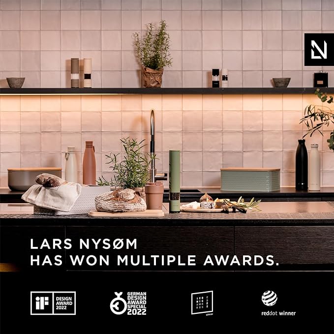 Electric Salt and Pepper Grinder Set I Automatic Salt and Pepper Mills with Adjustable Ceramic Grinder I USB Rechargeable Electric Spice Grinder Set (Sage) - AlifdukanAlifdukan types here :)