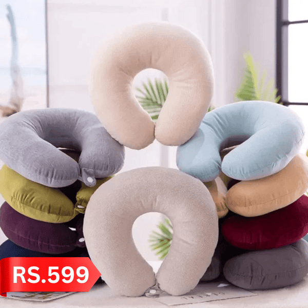 Ergonomic Neck Rest Pillow for Travel, Office & Home Use - AlifdukanAlifdukan types here :)