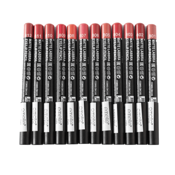 EYE AND LIP PENCILS PACK OF 12 - AlifdukanAlifdukan types here :)