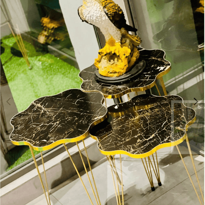 flower white/Black Side table / Coffee Table - AlifdukanMini Supplier types here :)