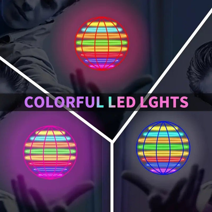 Flying Orb Ball Toys Soaring Hover Pro Boomerang Spinner Hand Controlled Mini Drone Globe Shape Spinning Safe for Kids Adults Outdoor Indoor by Tikduck (Blue) - AlifdukanToys Arena types here :)