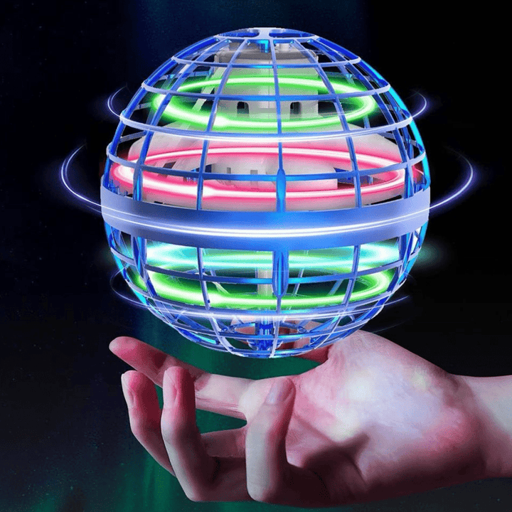 Flying Orb Ball Toys Soaring Hover Pro Boomerang Spinner Hand Controlled Mini Drone Globe Shape Spinning Safe for Kids Adults Outdoor Indoor by Tikduck (Blue) - AlifdukanToys Arena types here :)