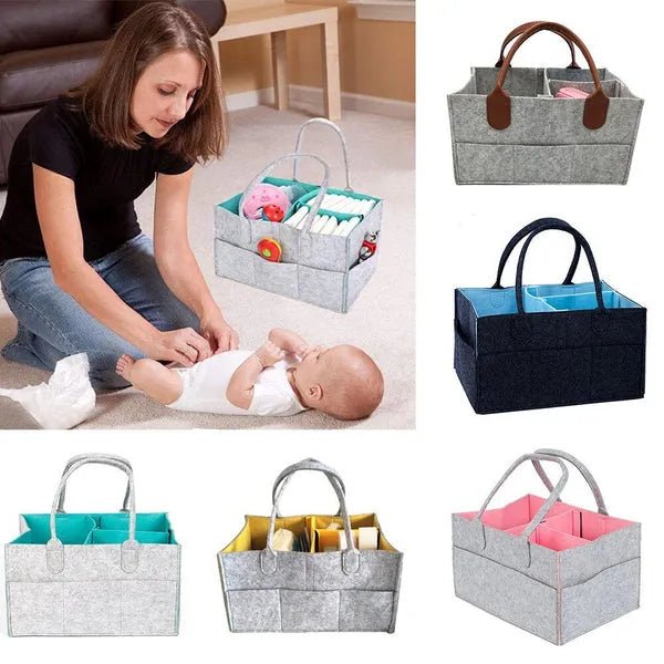Foldable Cloth Storage Baby Large Size Diaper Caddy Changing Table Organiser Toy Storage Basket - AlifdukanAlifdukan types here :)