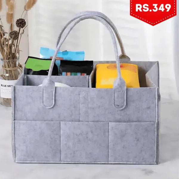 Foldable Cloth Storage Baby Large Size Diaper Caddy Changing Table Organiser Toy Storage Basket - AlifdukanAlifdukan types here :)