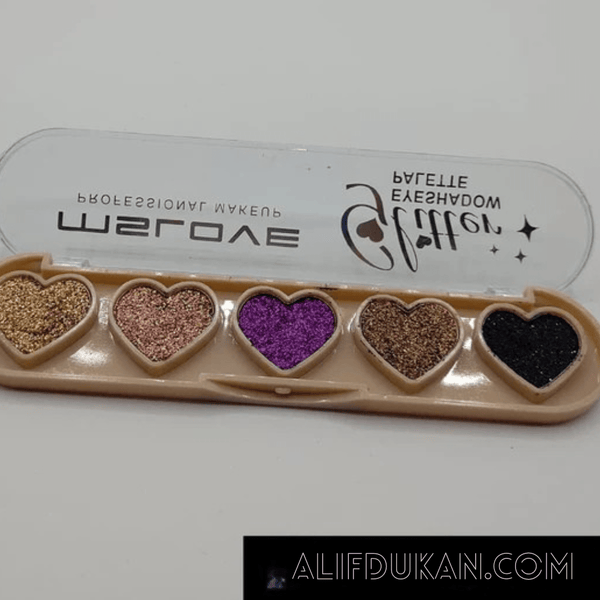Glitter Eyeshadow 5 Color Glitter Eyeshadow Palette Maquillaje Eye Shimmer Powder Makeup Tool - AlifdukanAlifdukan types here :)
