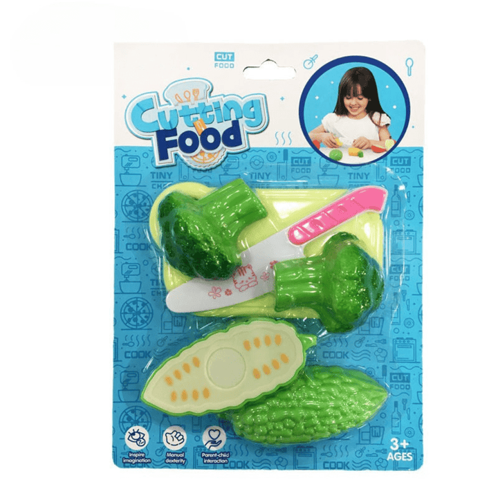 Good Quality Safe Toys Kids Vegetable Set 1 Dollar Toys Plastic Vegetable Cutting Children Kitchen Set Toy - AlifdukanAlifdukan types here :)