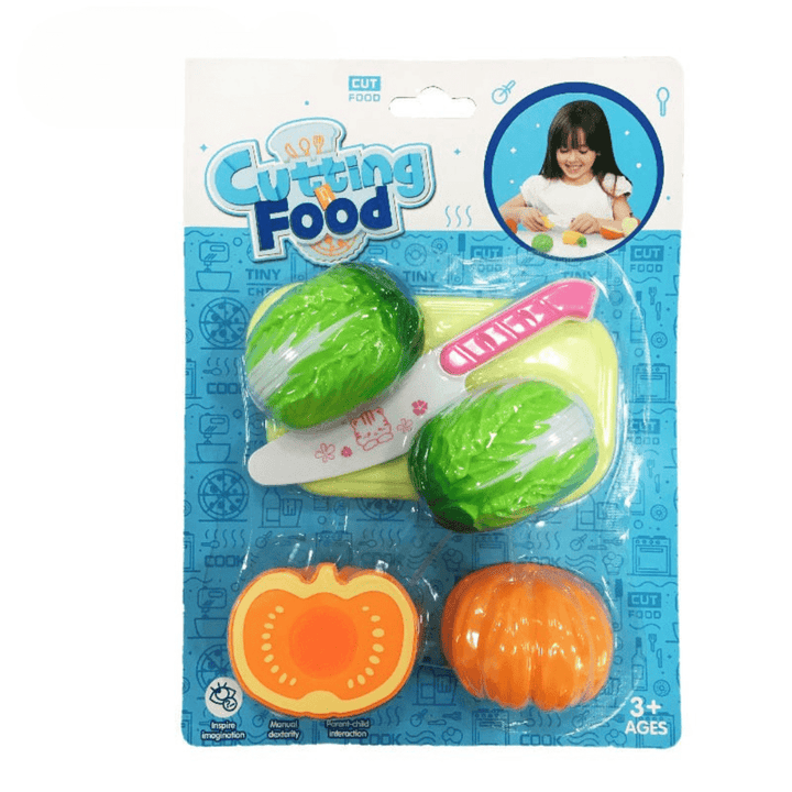 Good Quality Safe Toys Kids Vegetable Set 1 Dollar Toys Plastic Vegetable Cutting Children Kitchen Set Toy - AlifdukanAlifdukan types here :)