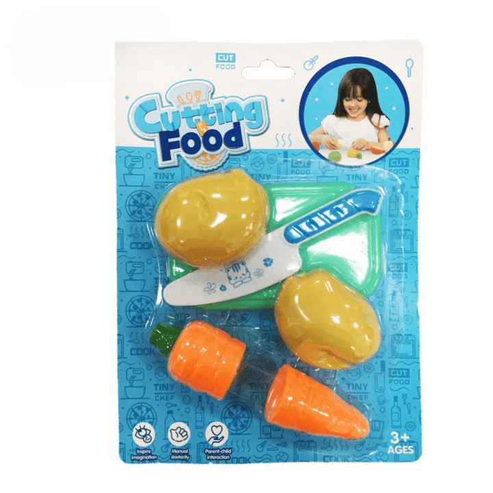 Good Quality Safe Toys Kids Vegetable Set 1 Dollar Toys Plastic Vegetable Cutting Children Kitchen Set Toy - AlifdukanAlifdukan types here :)