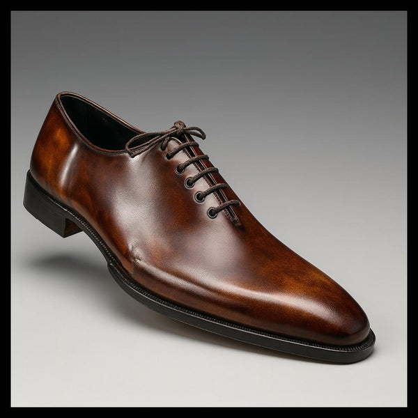 "Handcrafted Brown Leather Oxford Shoes – Polished Elegance" - Alifdukanstylebyalif types here :)