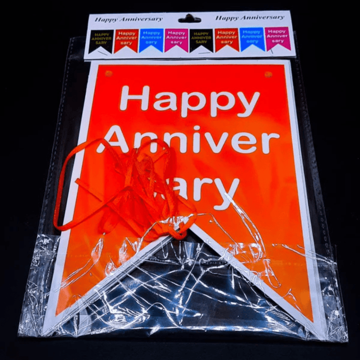 Happy anniversary banner illustration design, Art Print - AlifdukanAlifdukan types here :)