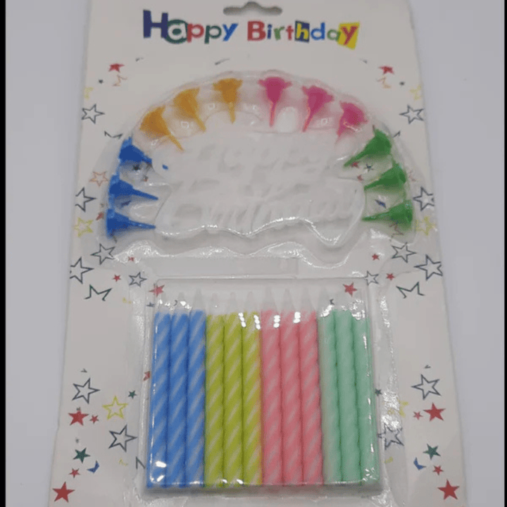 Happy Birthday Candles - F12, Multi Color - AlifdukanAlifdukan types here :)