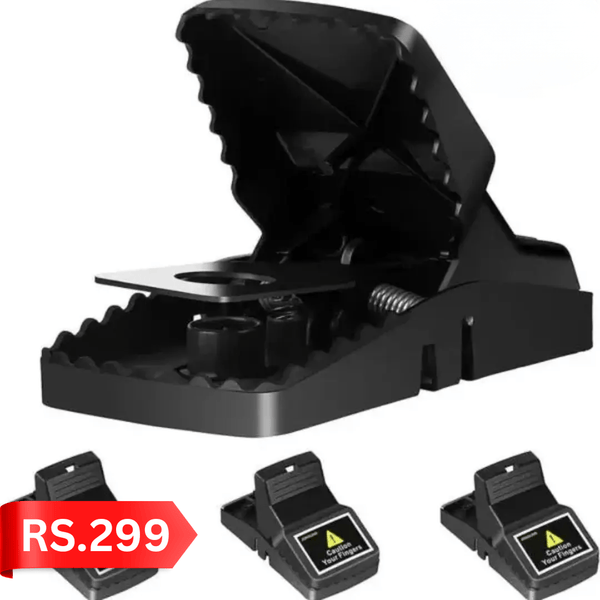 Heavy Duty Rat Trap – Extra Large Reusable Snap Traps for Mice & Rodents, Instant Kill, Easy to Set & Clean, Indoor/Outdoor Use - AlifdukanAlifdukan types here :)