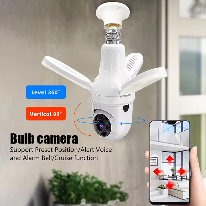 Hot 1080P HD Home Smart Wireless Light Bulb Camera Wifi IP Camera Wireless 360 Degree Panoramic Baby Pet PTZ Light Blub Camera - AlifdukanAlifdukan types here :)