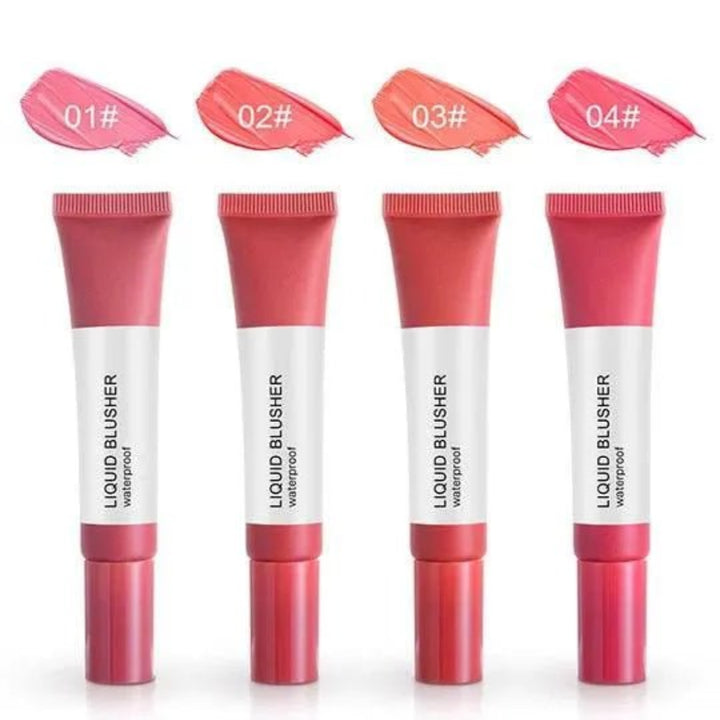 HUXIA BEAUTY 1 Pcs Liquid Blusher Waterproof 15ml 58907 - 47 MOJI liquid blush natural single piece, Liquid blush on Blusher Makeup for cheek matte finish 15 ml No Air Cushion. - AlifdukanAlifdukan types here :)