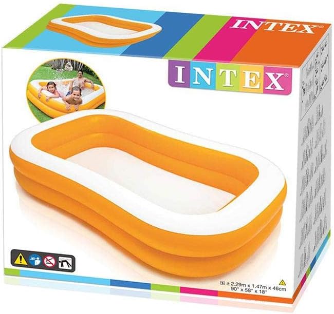 Intex Mandarin outdoor Swim Center Family Lounge Inflatable Pool, Size 90" x 60" x 19" - AlifdukanAlifdukan types here :)