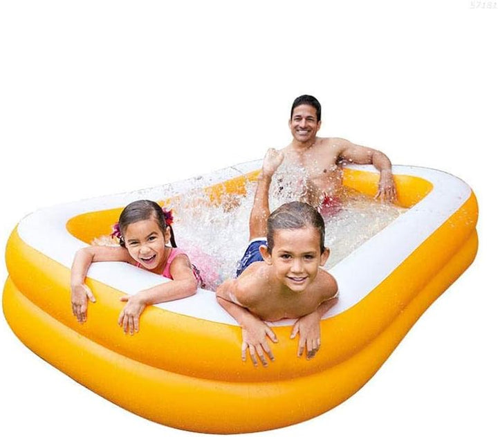 Intex Mandarin outdoor Swim Center Family Lounge Inflatable Pool, Size 90" x 60" x 19" - AlifdukanAlifdukan types here :)
