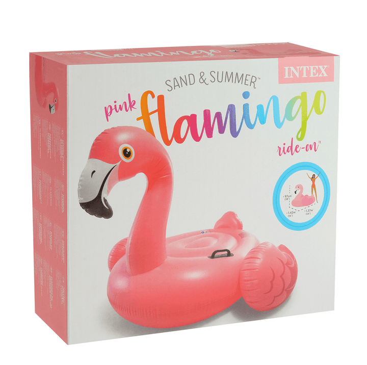 INTEX Ride - on Flamingo Swim Pool Float (56"x54"x38") - AlifdukanAlifdukan types here :)