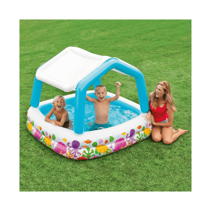 INTEX Sun Shade Baby Pool ( 62" L x 62" W x 48" H ) - AlifdukanAlifdukan types here :)