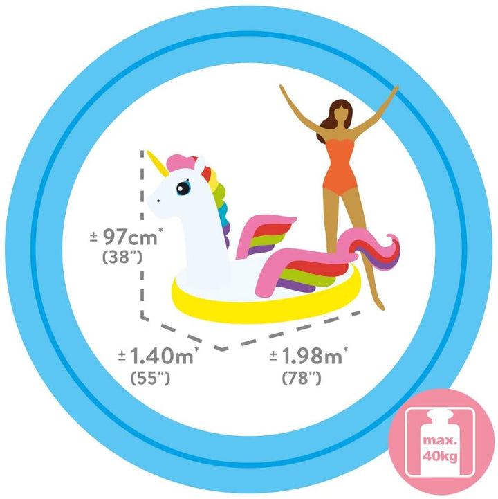 INTEX Unicorn Pool Floater 78" x 55" x 40" - AlifdukanAlifdukan types here :)