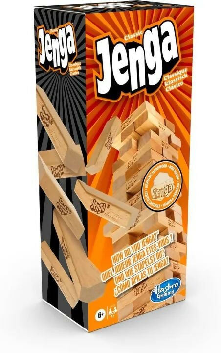 Jenga Classic Game – The Ultimate Stacking, Balancing, and Crashing Wooden Block Game for Kids, Families, and Adults - AlifdukanToys Arena types here :)