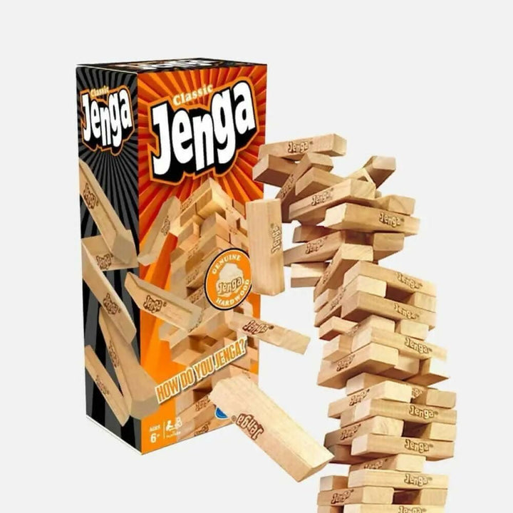 Jenga Classic Game – The Ultimate Stacking, Balancing, and Crashing Wooden Block Game for Kids, Families, and Adults - AlifdukanToys Arena types here :)