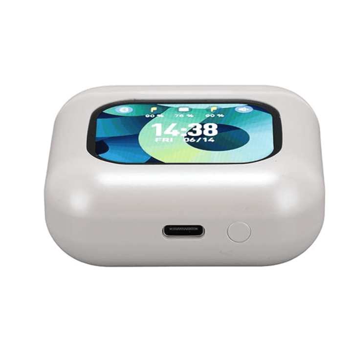 Jiawu Headphones, Bluetooth 5.3 In - Ear Headphones 30H Playtime Hi - Fi Stereo Ear Buds 4 ENC Mics, Bluetooth Earphone LED Display Charging Case 2024 Earbuds (White) - AlifdukanAlifdukan types here :)