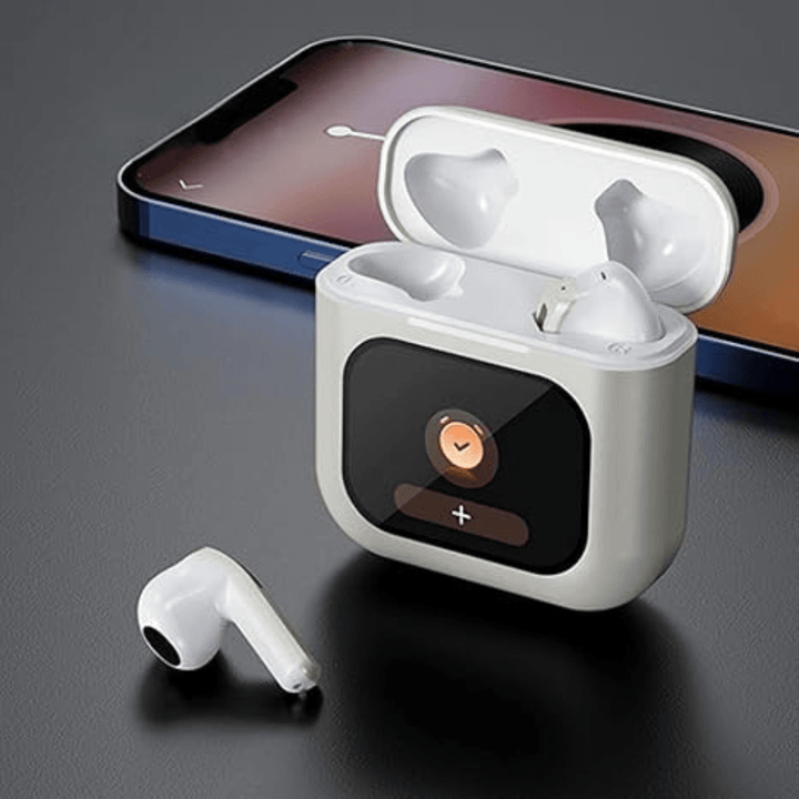 Jiawu Headphones, Bluetooth 5.3 In - Ear Headphones 30H Playtime Hi - Fi Stereo Ear Buds 4 ENC Mics, Bluetooth Earphone LED Display Charging Case 2024 Earbuds (White) - AlifdukanAlifdukan types here :)