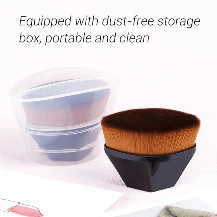 Kabuki Hexagonal Foundation Makeup Brush | Professional Blending Tool - AlifdukanAlifdukan types here :)