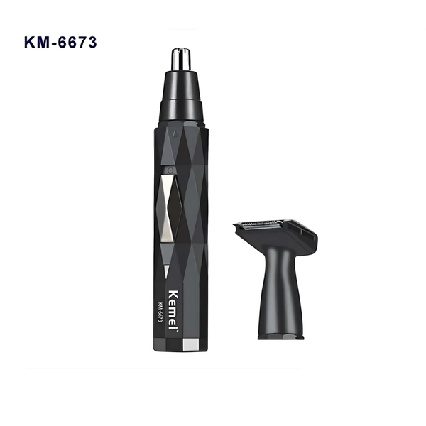 Kemei KM - 6673 2in 1 men's facial shaver nose trimmer - AlifdukanAlifdukan types here :)