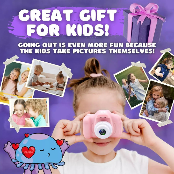 Kids Digital Camera Toy – HD Screen Mini Camera, Rechargeable Pocket Camera for Children, Outdoor Toy, Birthday Gift - AlifdukanToys Arena types here :)