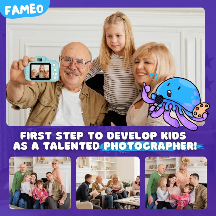 Kids Digital Camera Toy – HD Screen Mini Camera, Rechargeable Pocket Camera for Children, Outdoor Toy, Birthday Gift - AlifdukanToys Arena types here :)