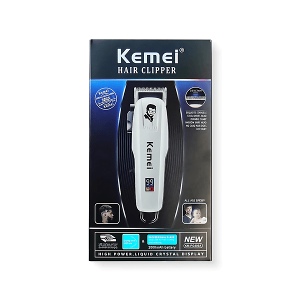 KM - PG809A Prossional Trimmer With Comb Set, Lithium Batteries & Fast Charging - AlifdukanAlifdukan types here :)
