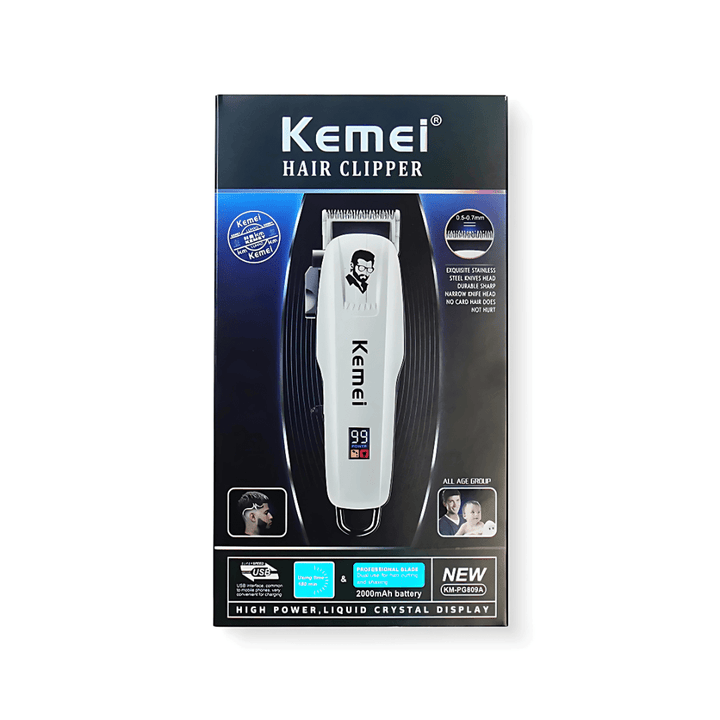 KM - PG809A Prossional Trimmer With Comb Set, Lithium Batteries & Fast Charging - AlifdukanAlifdukan types here :)