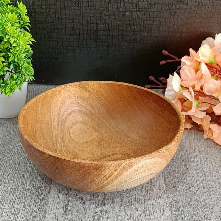 Large Wooden Bowl 12" - AlifdukanAlifdukan types here :)