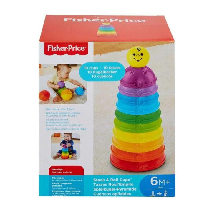 LEARNING TOYS STACK & ROLL CUPS FISHER PRICE - AlifdukanAlifdukan types here :)