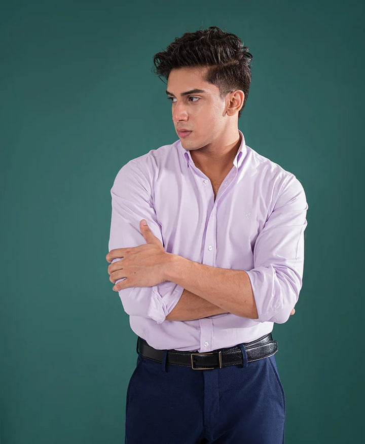 Lilac Oxford Shirt (Slim / Modern Fit) - AlifdukanAlifdukan types here :)