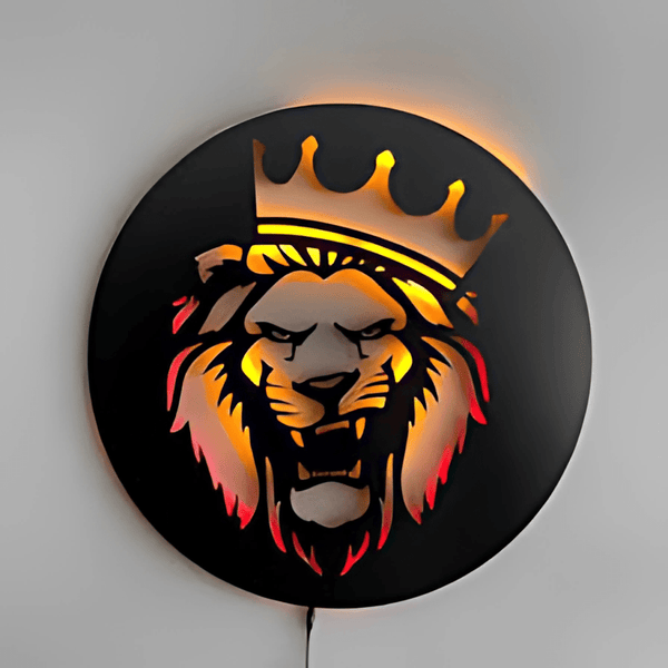 Lion King Ambient Light Wall Art 12 or 16 inches - AlifdukanMini Supplier types here :)