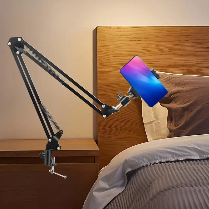 Lomoo Iron Cantilever Mobile Phone Holder, 360 Degree Rotation.