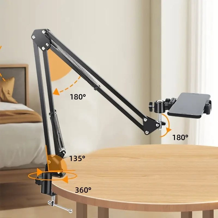 Lomoo Iron Cantilever Mobile Phone Holder, 360 Degree Rotation.