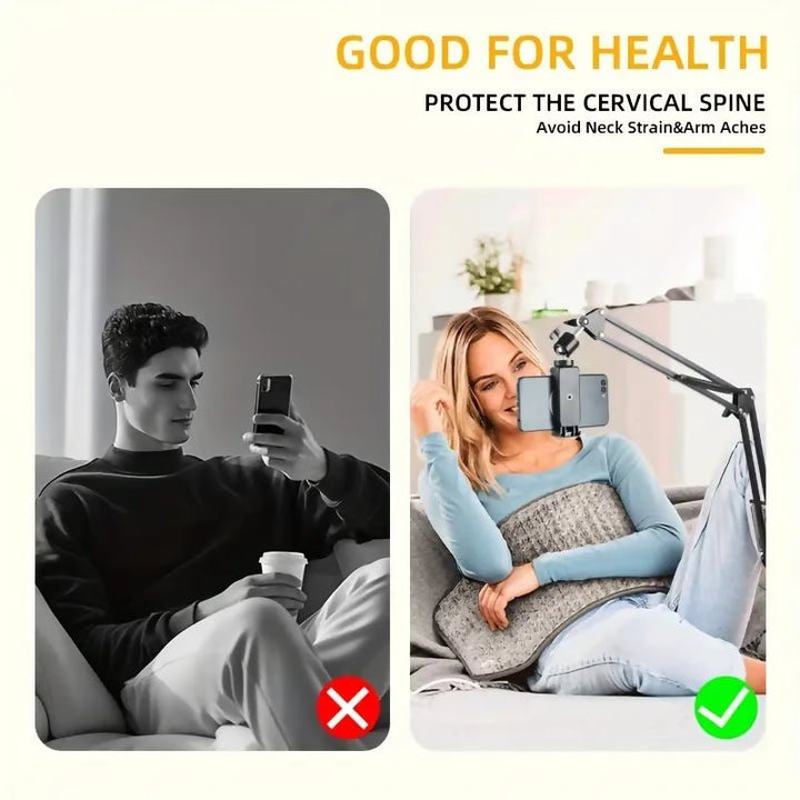 Lomoo Iron Cantilever Mobile Phone Holder, 360 Degree Rotation.